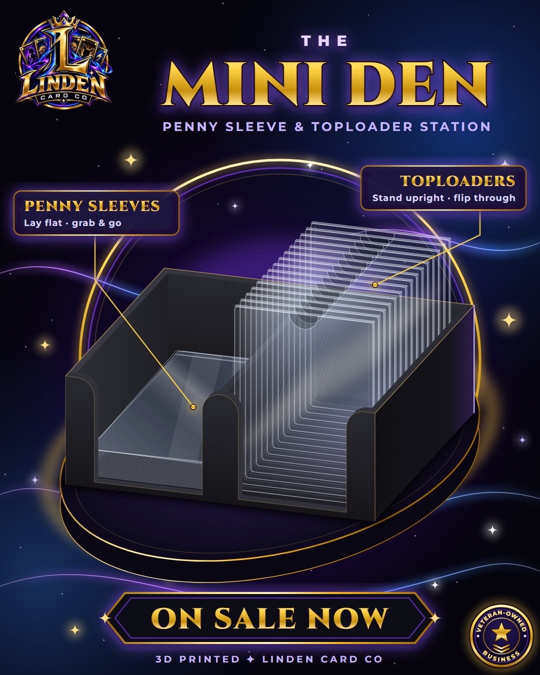 Mini Den penny sleeve and top-loader organizer